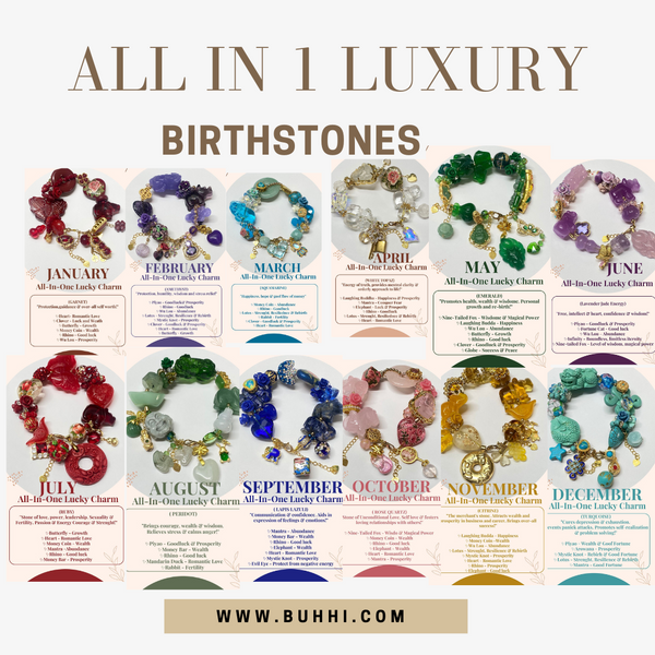 LUXURY LUCKY CHARMS BIRTHSTONES